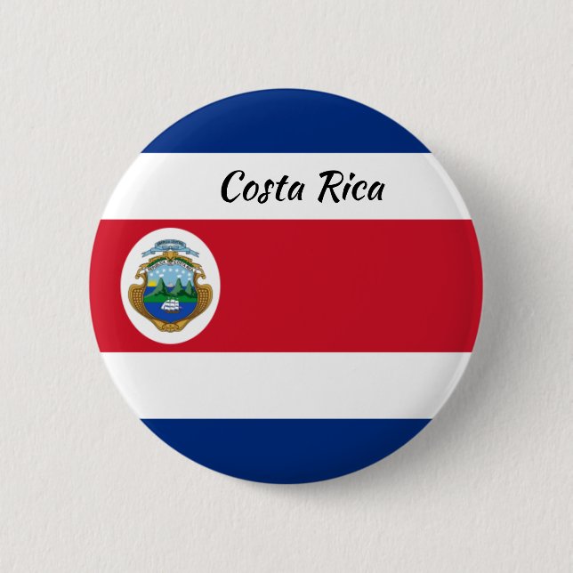 Botón de redondeo de bandera de Costa Rica (Anverso)