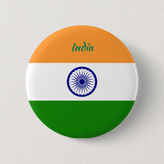 botón de redondeo de bandera de India