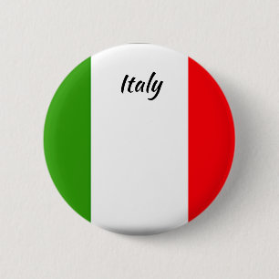 Botón de redondeo de bandera de Italia