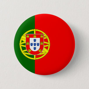 Botón de redondeo de bandera de Portugal
