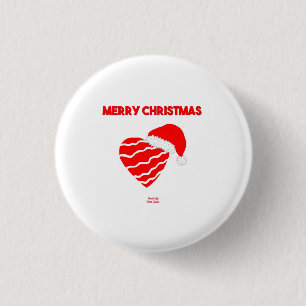 Botón de redondeo de corazón de Navidades