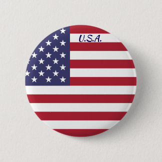Botón de redondeo de la bandera de los Estados Uni