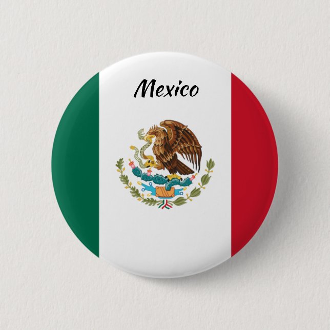 Botón de redondeo de la bandera de México (Anverso)