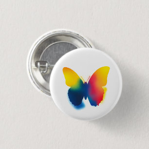 Botón de redondeo de mariposa de pintura con spray