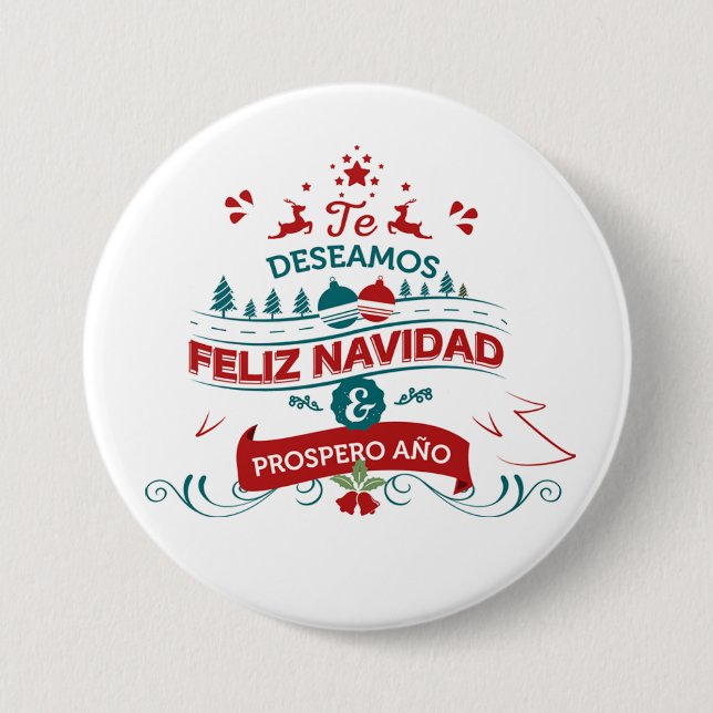 botón de redondeo de navidad (Anverso)