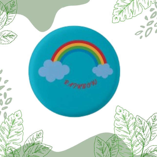Botón de redondeo de nube azul crudo arcoiris mult (Subido por el creador)
