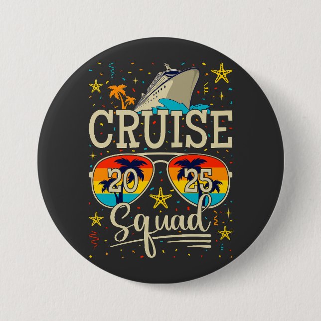 Botón de redondeo de vacaciones de crucero Squad 2 (Anverso)