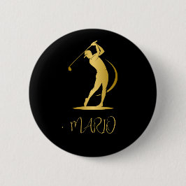 Botón de redondeo personalizado con diseño de golf