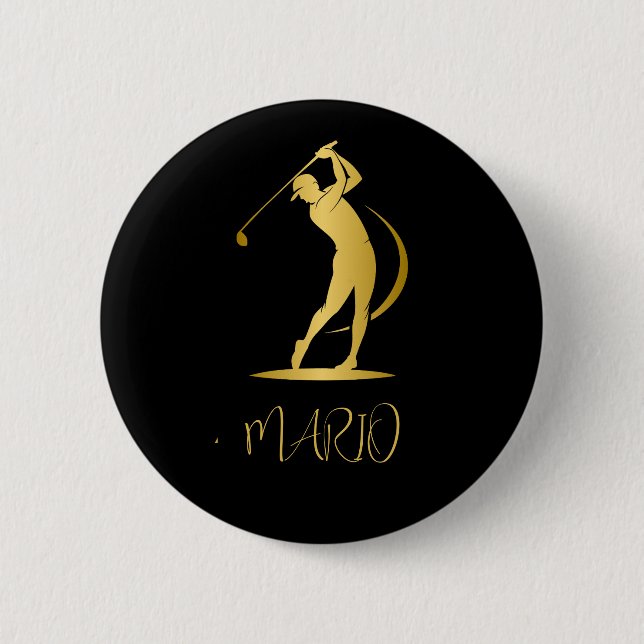 Botón de redondeo personalizado con diseño de golf (Anverso)