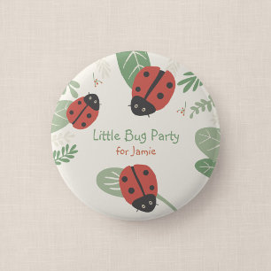 Botón de regalo para fiesta infantil de Mariquita