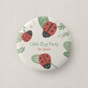 Botón de regalo para fiesta infantil de Mariquita
