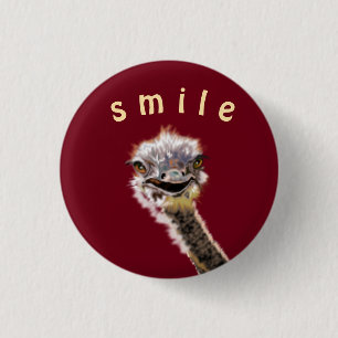 Botón de reproducción Ostrich feliz - Sonrisa