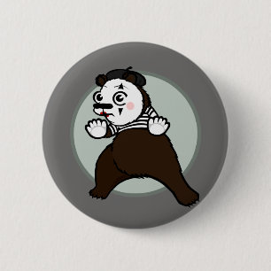 BOTÓN DE RETROCESO MIME DE RONDA DE OSO GRIZADO DE