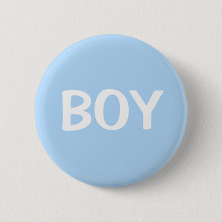 Botón de Revelación de Género de Bebé Niño Azul Ad
