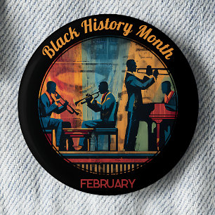 Botón de reverso de la banda de jazz del Mes de la