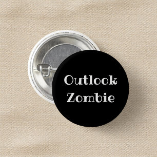Botón de reverso de Oficina Divertido Zombie Persp