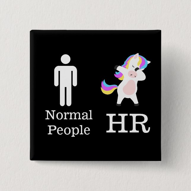 botón 🦄 de RH Dabbing Unicorn Pin (Anverso)