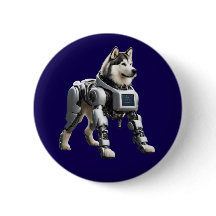 Botón de Robot Malamute