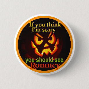Botón de Romney Halloween