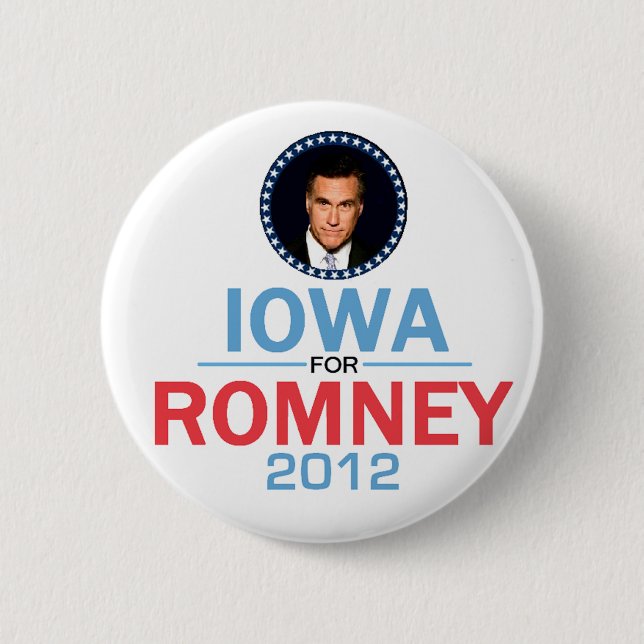 Botón de Romney Iowa (Anverso)