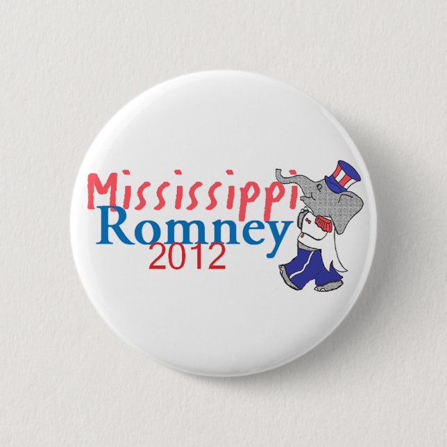 Botón de Romney MISSISSIPPI (Anverso)