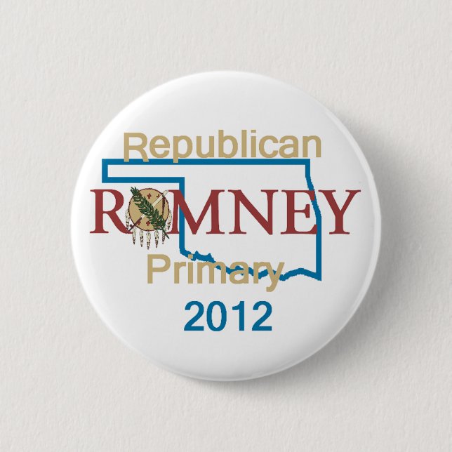 Botón de Romney OKLAHOMA (Anverso)