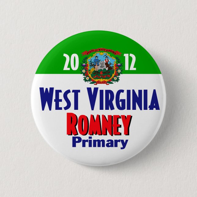 Botón de Romney VIRGINIA OCCIDENTAL (Anverso)