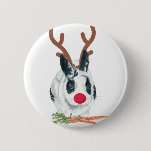 Botón de Rudolph del navidad de Marlon Bundo