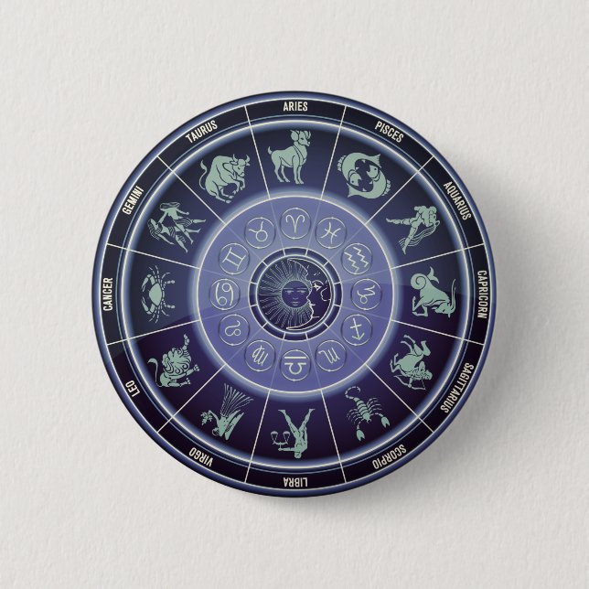 botón de rueda de astrología (Anverso)