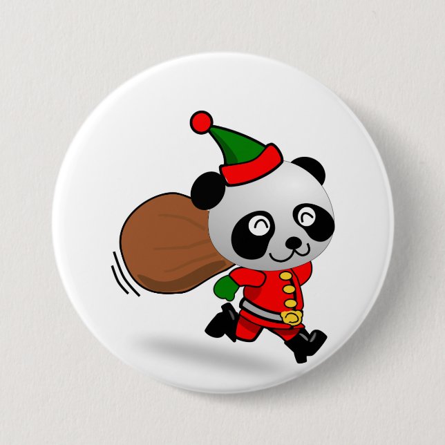 Botón de Santa Panda (Anverso)