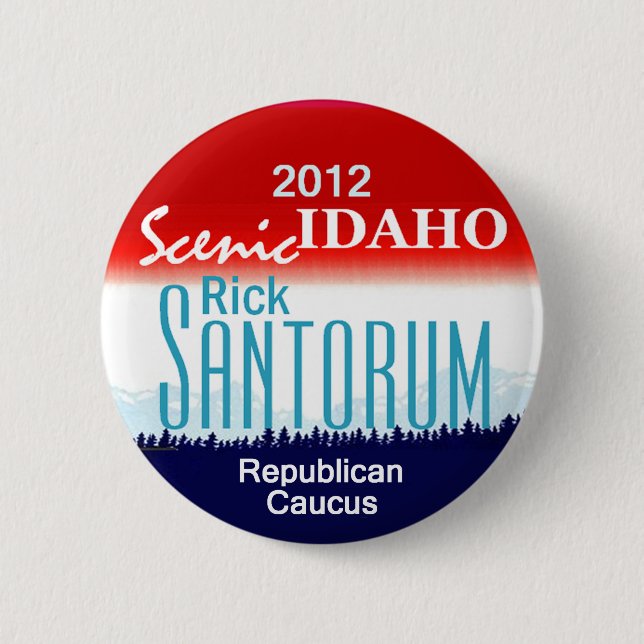 Botón de Santorum IDAHO (Anverso)