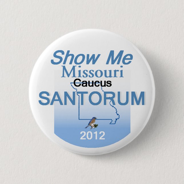 Botón de Santorum MISSOURI (Anverso)