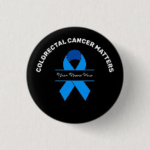 Botón de sensibilización sobre el cáncer colorrect