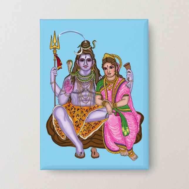 Botón de Shiva Parvati (Anverso)