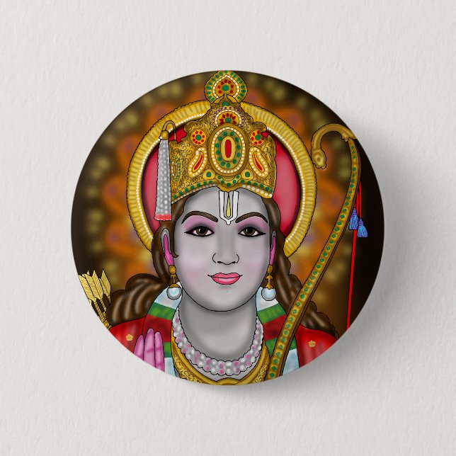 Botón de Shree Ram (Anverso)