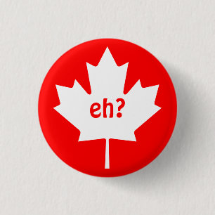 Botón de símbolo de hoja de arce canadiense
