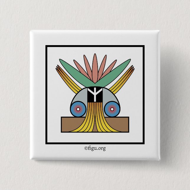 BOTÓN de símbolo de paz de Salome (Anverso)