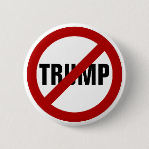 Botón de solapa Anti-Trump Detener a Donald Trump