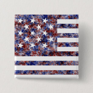 Botón de solapa de bandera estadounidense de 15 es