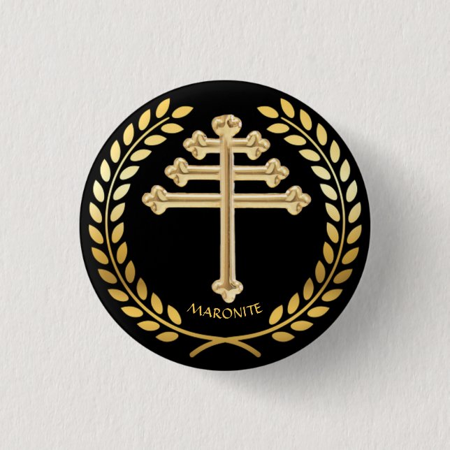 Botón de solapa de cruz de la Iglesia del rito mar (Anverso)
