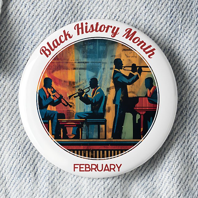 Botón de solapa de la banda de jazz del Mes de la  (Subido por el creador)