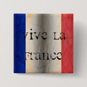 Botón de solapa de la bandera de Francia