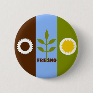 Botón de solapa de la bandera de la ciudad de Fres