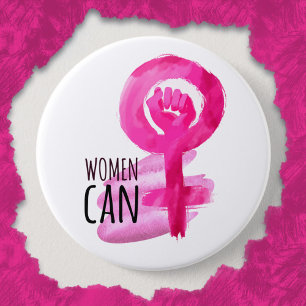 Botón de solidaridad de mujeres