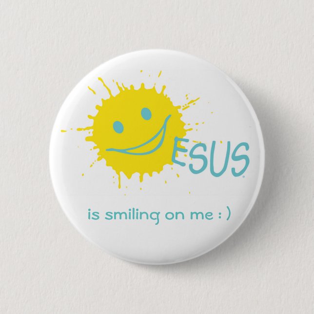 Botón de Sonburst Jesús (Anverso)