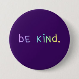 Botón de sonido de arcoiris Pastel "Be Kind"