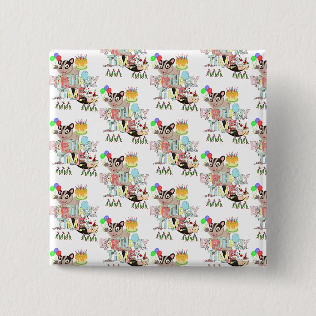 botón de sorpresa del pastel de verano de cumpleañ (Anverso)