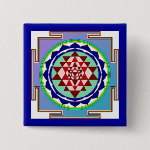 Botón de Sri Yantra