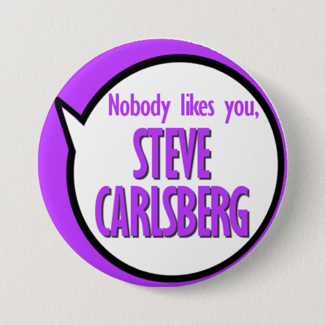 Botón de Steve Carlsberg (Anverso)
