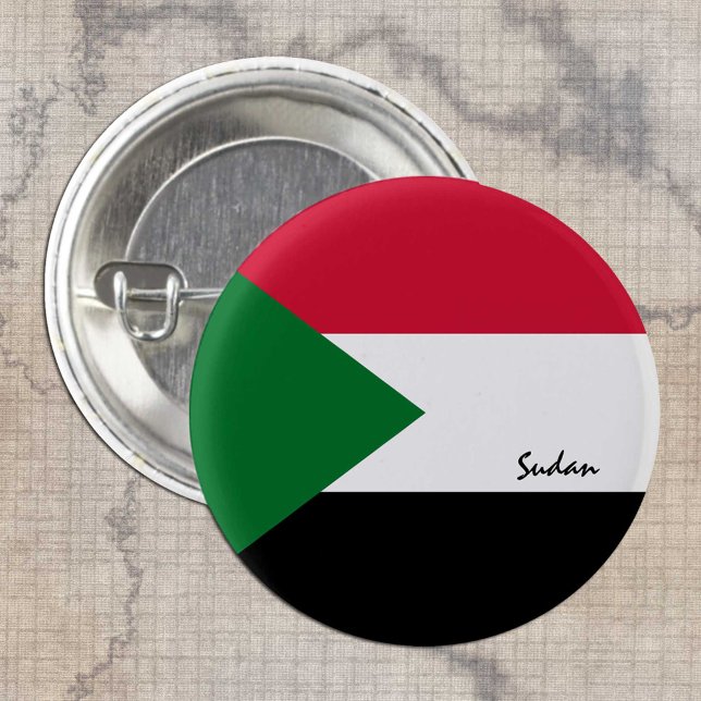 Botón de Sudán, moda patriótica de la bandera suda (Subido por el creador)